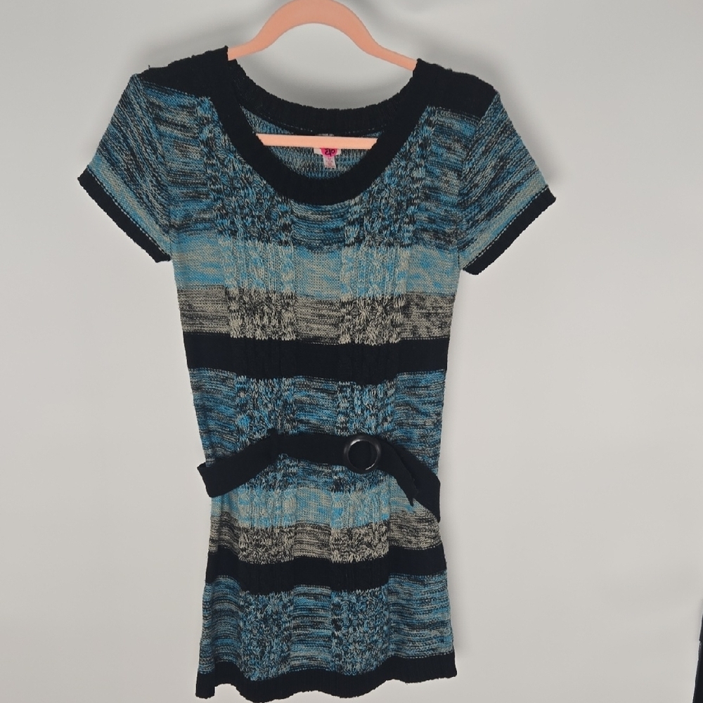 CHERRY STYX XS-M SWEATER DRESS BELT XTRA STRETCH KNIT 80-90s INSTANT Vibe BANGER - Picture 10 of 12